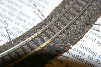 close up of roadbed